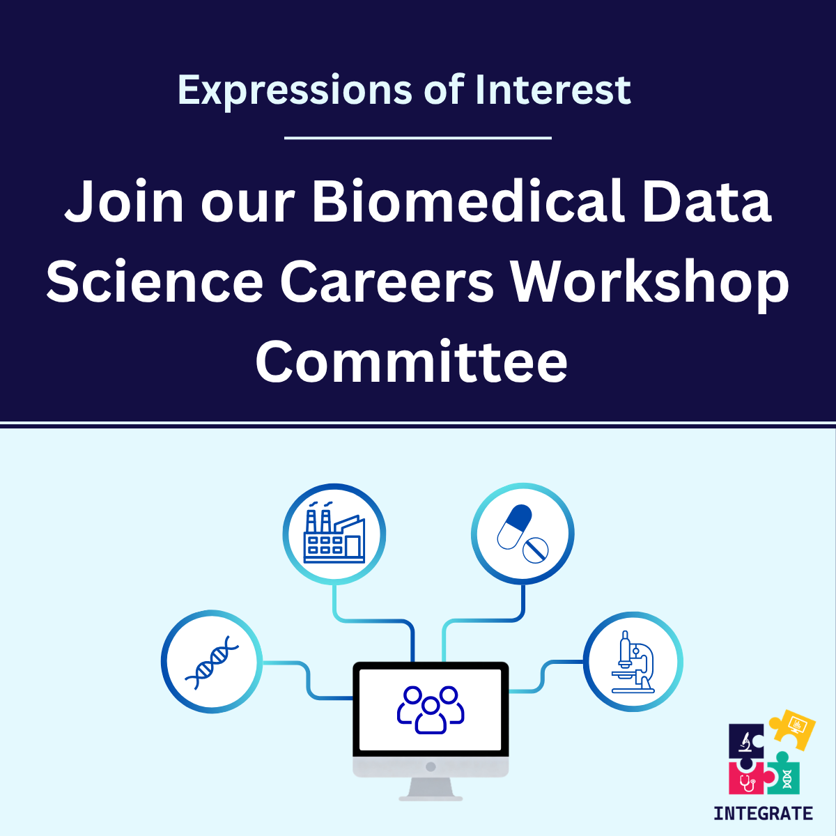 Call for expressions of interest to join Biomedical data science Careers workshop organising committee